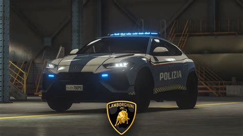 Gta V Lamborghini Urus Performante Polizia Stradale Fivem Ready