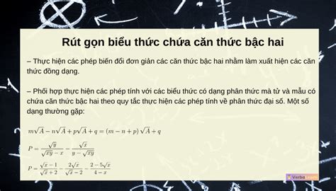 Rút gọn biểu thức chứa căn thức bậc hai Phương pháp giải