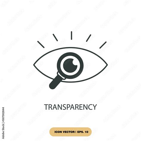 Transparency Icons Symbol Vector Elements For Infographic Web Stock