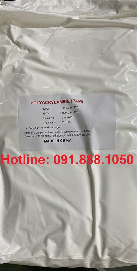 Bán PAM Polyacrylamide China 25kg bao Nhattamchem