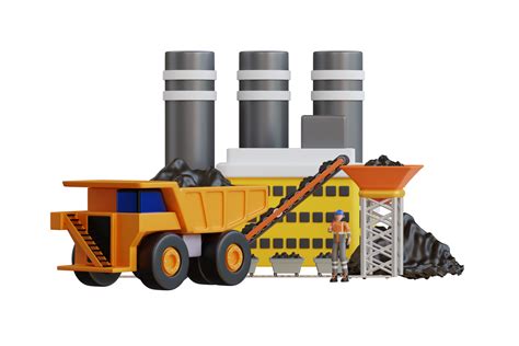 Coal Mining Industry Conveyor And Transportation Dump Trucks