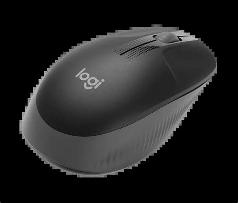 Logitech M190 Wireless Mouse Full Size Curve Design Charcoal Elhamd Store