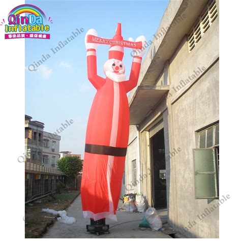 4m Height Inflatable Air Dancer For Christmas Inflatable Santa Claus