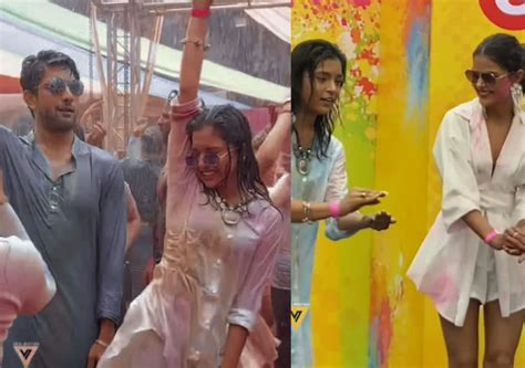 Holi 2023 Videos Of Sumbul Touqeer Khan Dancing With Fahmaan Khan And