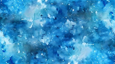 Premium Photo Watercolor Painting Of A Blue Abstract Background