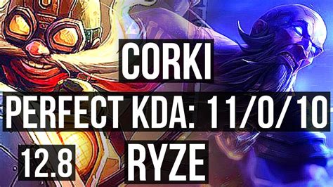 CORKI Vs RYZE MID 11 0 10 68 Winrate Legendary EUW Diamond