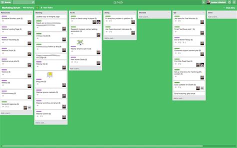 Trello Scrum Board Agile Project Management Scrum Project Management