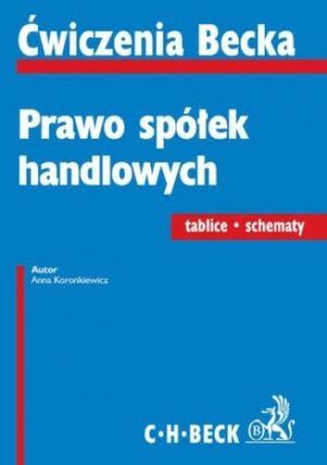 Prawo Sp Ek Handlowych Tablice Schematy Epub Pl