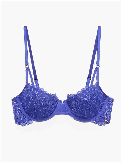 Savage Not Sorry Lightly Lined Lace Balconette Bra In Blue Savage X Fenty Netherlands