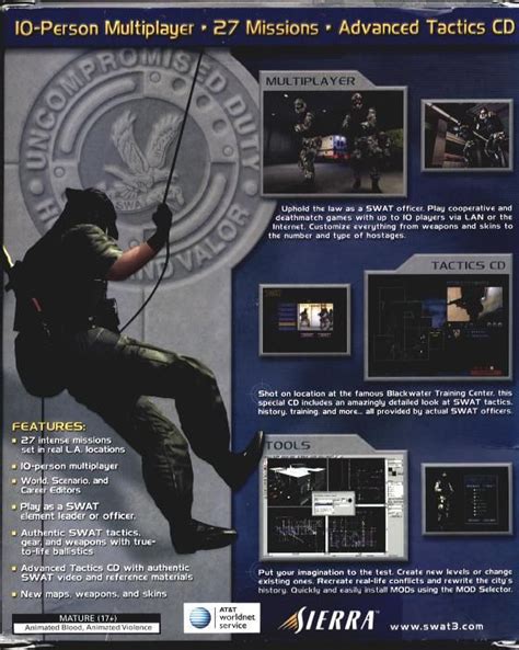 Swat 3 Tactical Game Of The Year Edition Cover Or Packaging Material