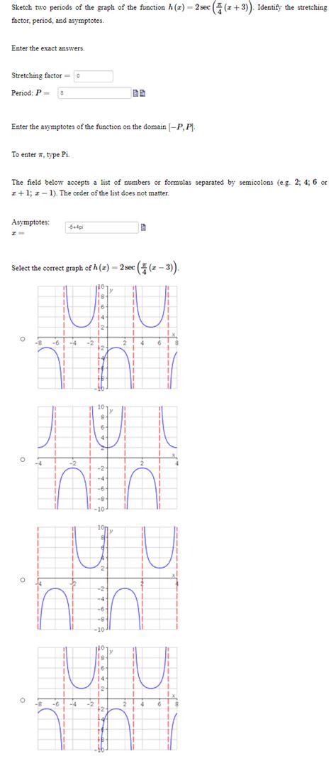 Solved Sketch Two Periods Of The Graph Of The Function H Z