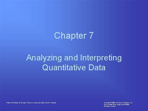 Chapter 7 Analyzing And Interpreting Quantitative Data Power