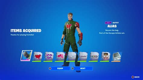 How To Get Alias Skin FREE In Fortnite Unlocked Escape Artists Bundle