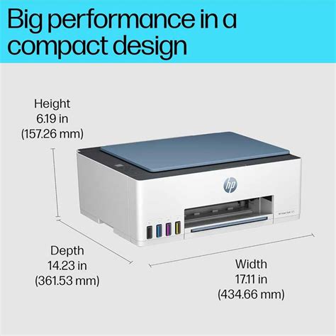 Hp Smart Tank All In One Multi Function Color Inkjet Printer Grey