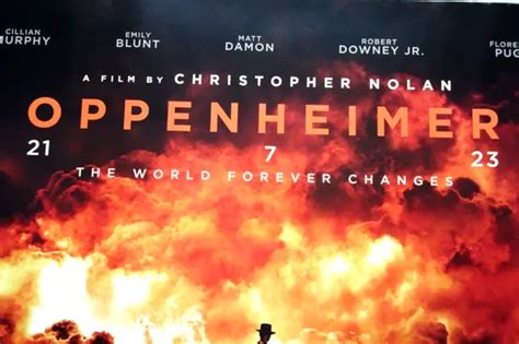 Oppenheimer Poster Cinema Quad Original Christopher Nolan Cillian