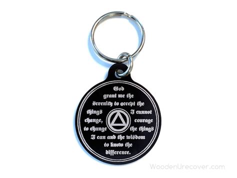 Aa Symbol Key Tag Alcoholics Anonymous Anodized Aluminum Key Etsy