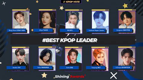 Best Kpop Leader Updated Shining Awards