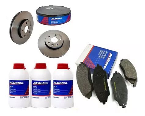 Kit Discos Dianteiro Pastilhas Spin 2013 2014 Acdelco