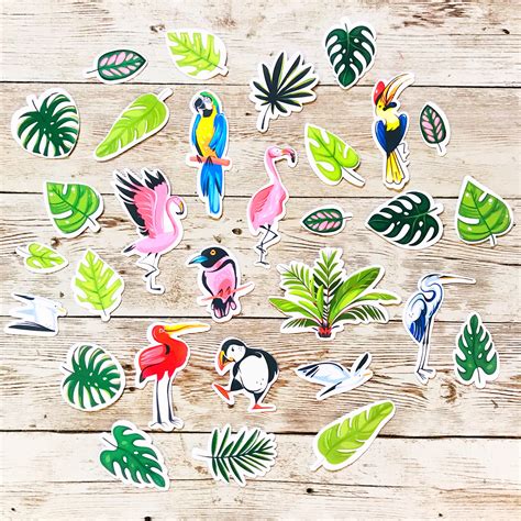 Tropical Paradise Sticker Pack Etsy