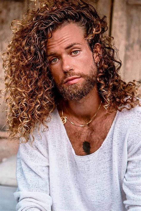 Top 48 Image Long Curly Hair Men Vn