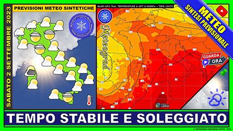 Meteo Rimonta Anticiclonica Subtropicale Previsioni Tendenza