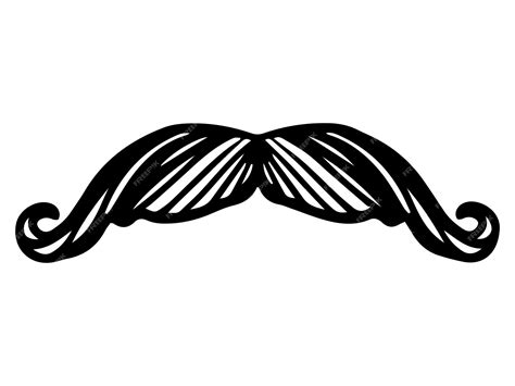 Premium Vector Hand Drawn Sketch Of Curled Mustache