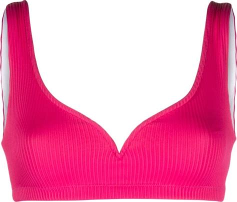 Alexandra Miro Kamala Ribbed Bikini Top Shopstyle Two Piece Swimsuits