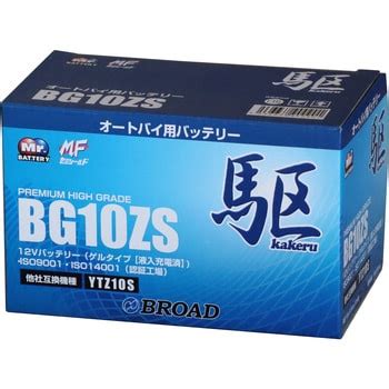 BG10ZS 高性能ゲルタイプバッテリー 駆 1個 BROAD 通販モノタロウ