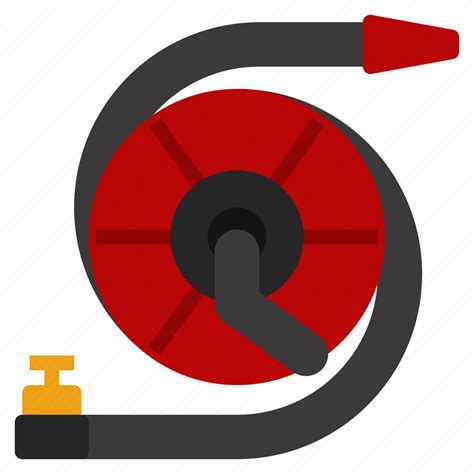 Fire Firehose Hose Hydrant Pipe Reel Icon Download On Iconfinder