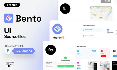 Bento Ui Free Ui Kit Recreated Figma