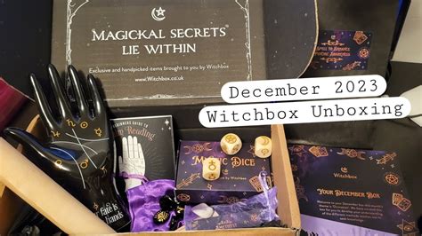 December 2023 Witchbox Unboxing Mystery Box Unboxing YouTube