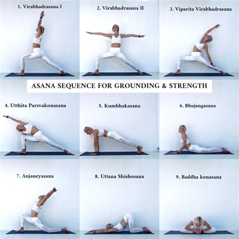 Asana sequence for grounding & strength