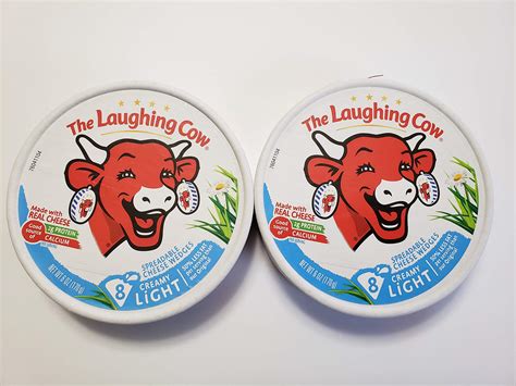 The Laughing Cow Light Creamy Swiss Spreadable Cheese Wedges 2 Pack