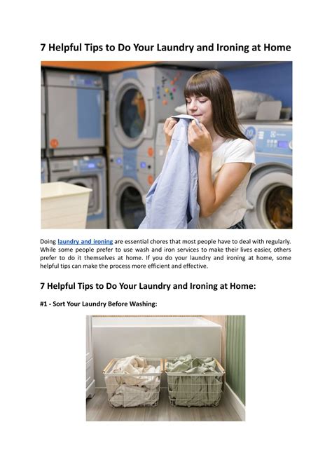 Ppt 7 Helpful Tips To Do Your Laundry And Ironing At Home Hello