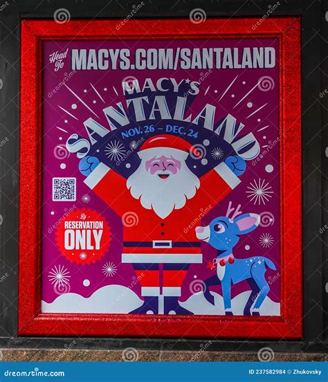 Macy`s Santaland Themed Christmas Decoration at Macy`s Flagship Store at Herald Square in ...