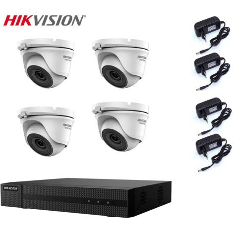 KIT VIDEOSORVEGLIANZA HIKVISION DVR 4 CANALI 4 TELECAMERE 2 MPX