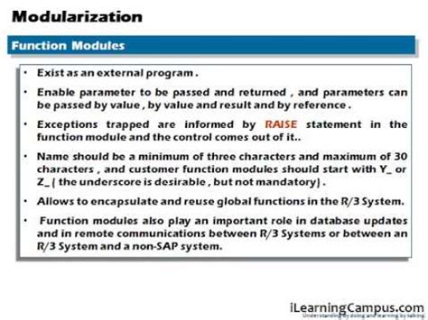 Sap Abap Modularization Youtube