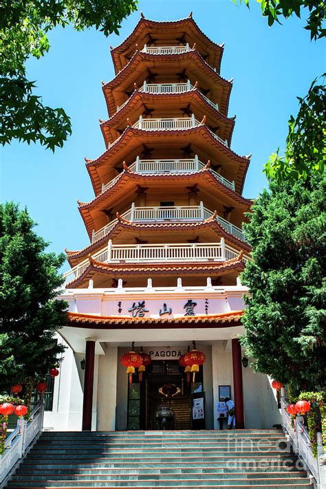 Pagoda At The Nan Tien Temple Wollongong Australia Photograph By