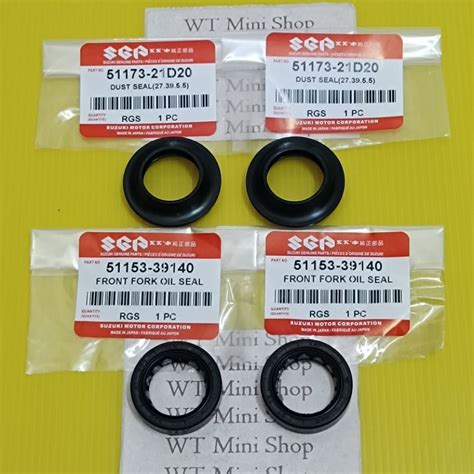 SUZUKI RG RG110 RG SPORT RGV RGV120 FRONT FORK OIL SEAL DUST SEAL