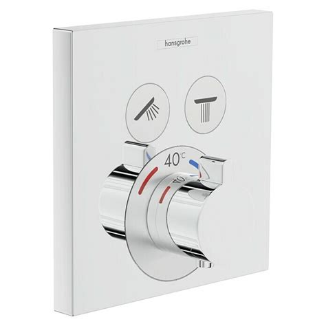 Hansgrohe Up Thermostatarmatur Showerselect Eckig Chrom Gl Nzend