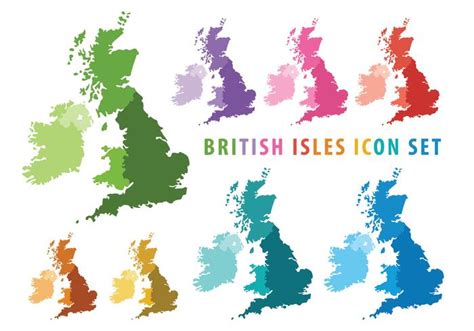 British And Irish Isles Map Vector Art At Vecteezy