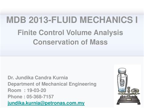 Pdf Fluid Mechanics Chapter Conservation Of Mass Dokumen Tips