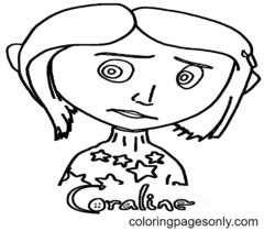 Printable Coraline Coloring Pages Shazebabaigh