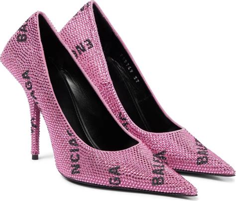 Balenciaga Square Knife Embellished Pumps ShopStyle