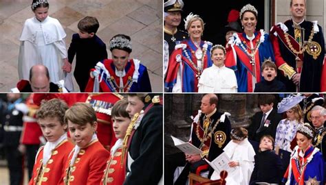 King Charles III's coronation: Princes Louis, George and Princess ...