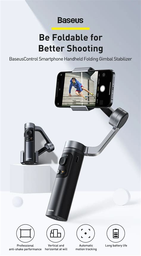 Baseus Control Smartphone Handheld Folding Gimbal Stabilizer Price In