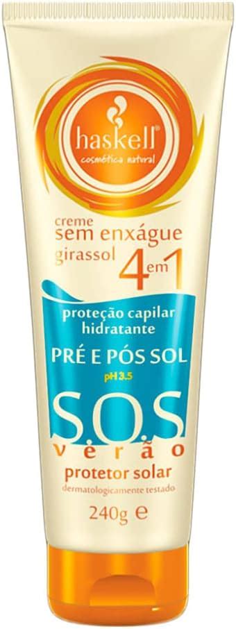 Creme Sem Enxague Pre E Pos Sol G Sos Verao Haskell Amazon Br