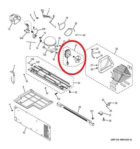 Nla Wr60x20329 Ge Condenser Fan Motor Ge Appliance Parts