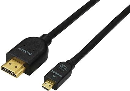 Sony DLC HEU10A Cable HDMI 1 M HDMI Type D Micro HDMI Type A