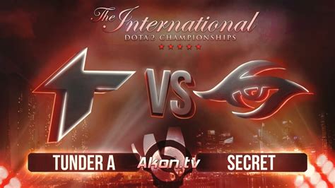 Dota Ru Thunder Awaken Vs Team Secret Bo The International Xi